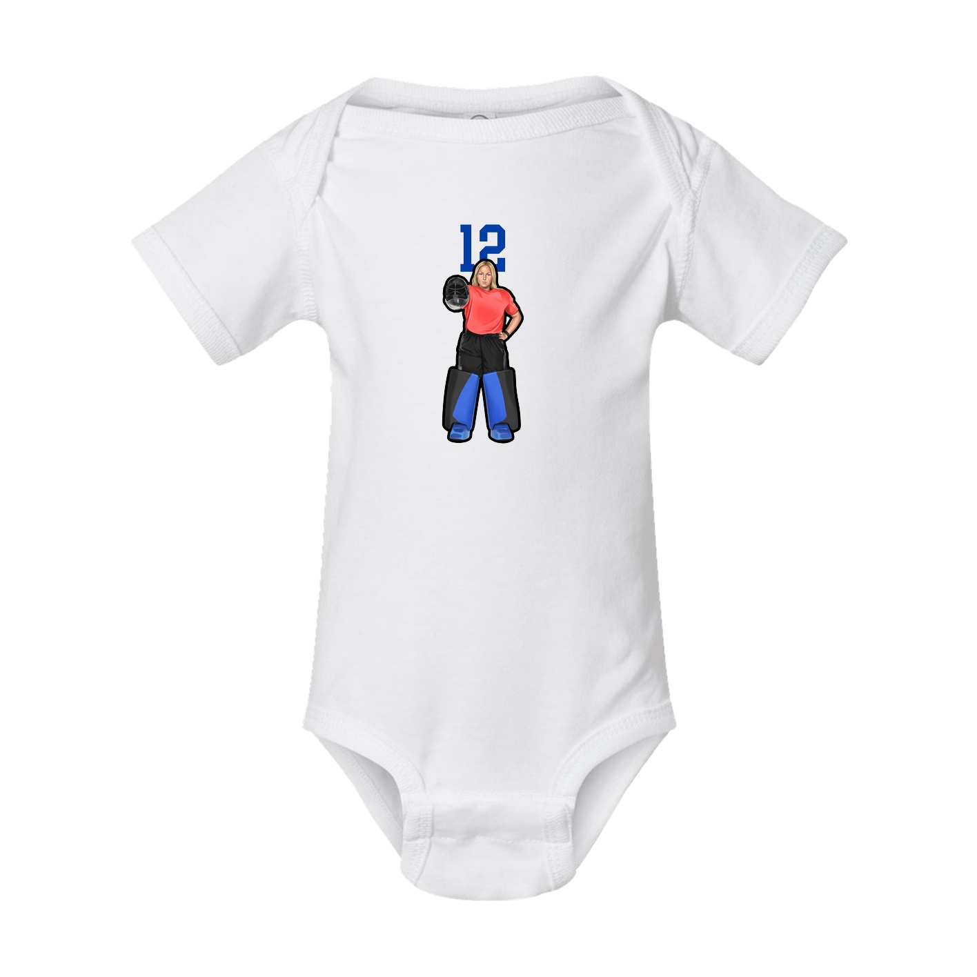 Baby Onesie — Number Top in White