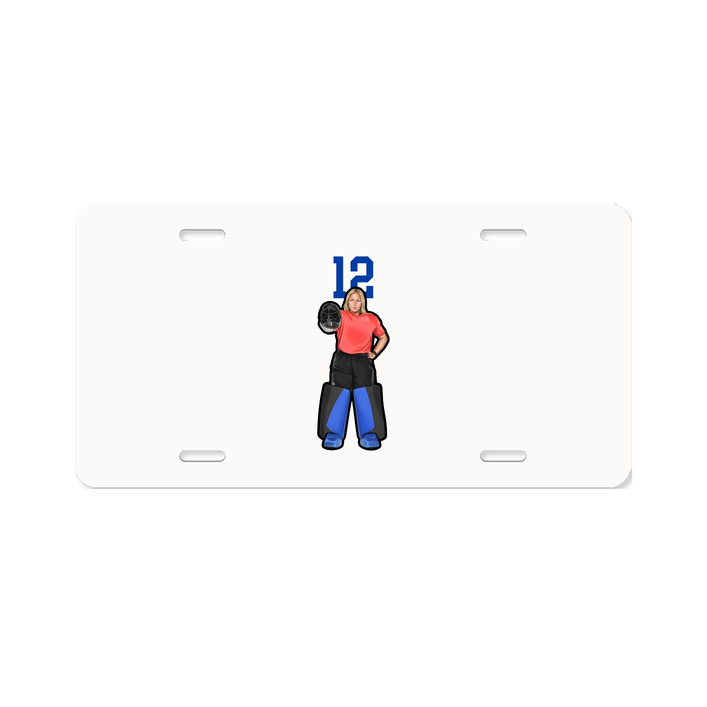 License Plate — Number Top in Classic