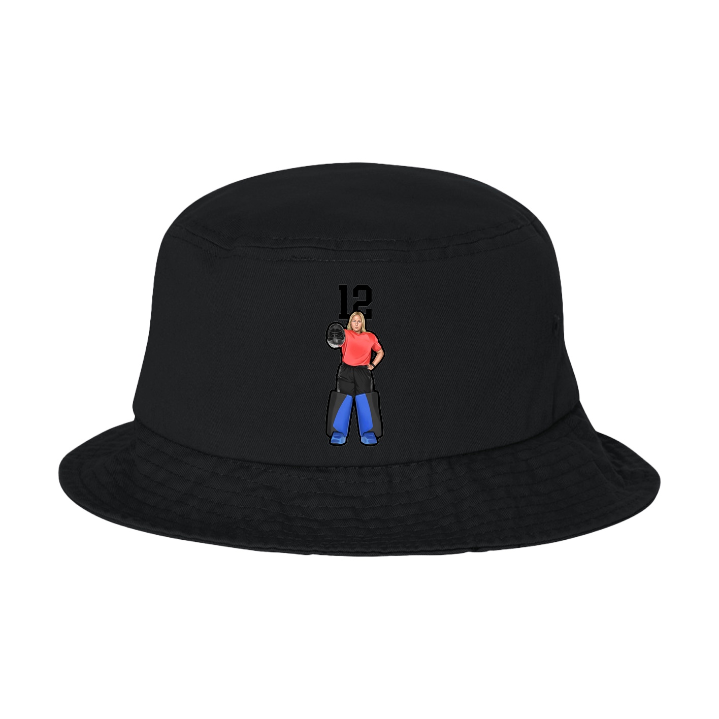 Bucket Cap — Number Top in Black