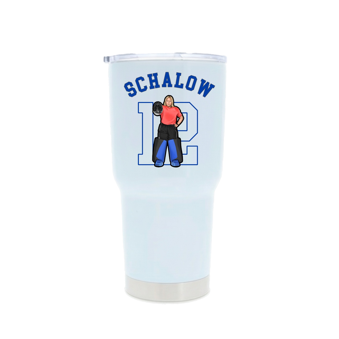 30oz Stainless Steel Tumbler — Shirsey Arch in White