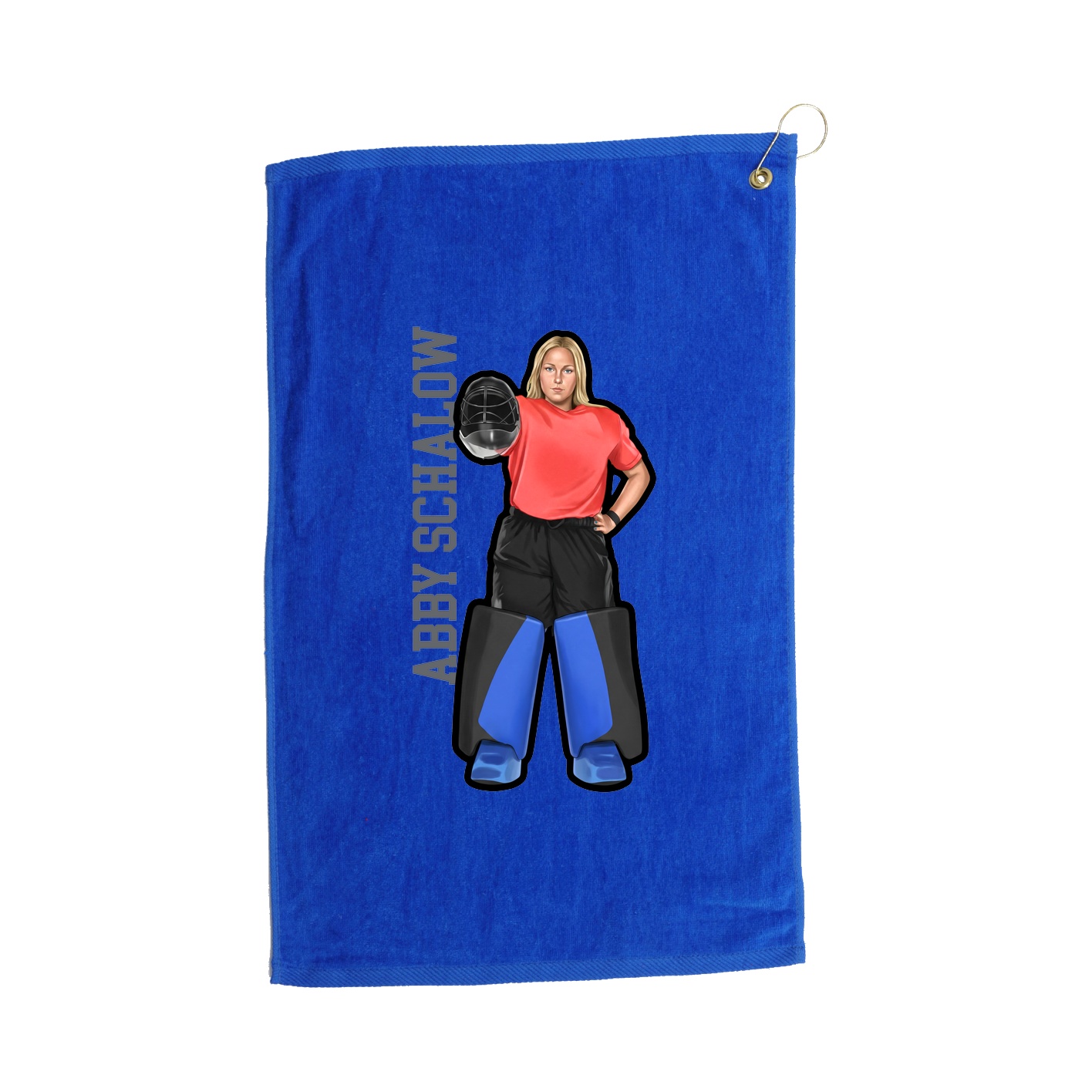 Golf Towel — Name Vertical in Royal