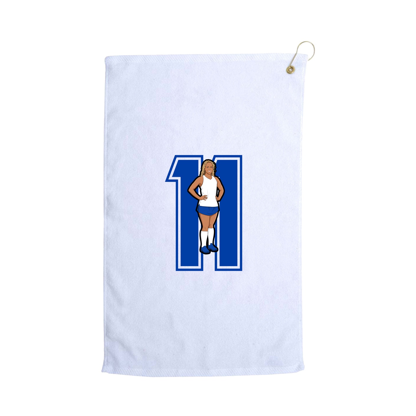 Golf Towel — Number in White