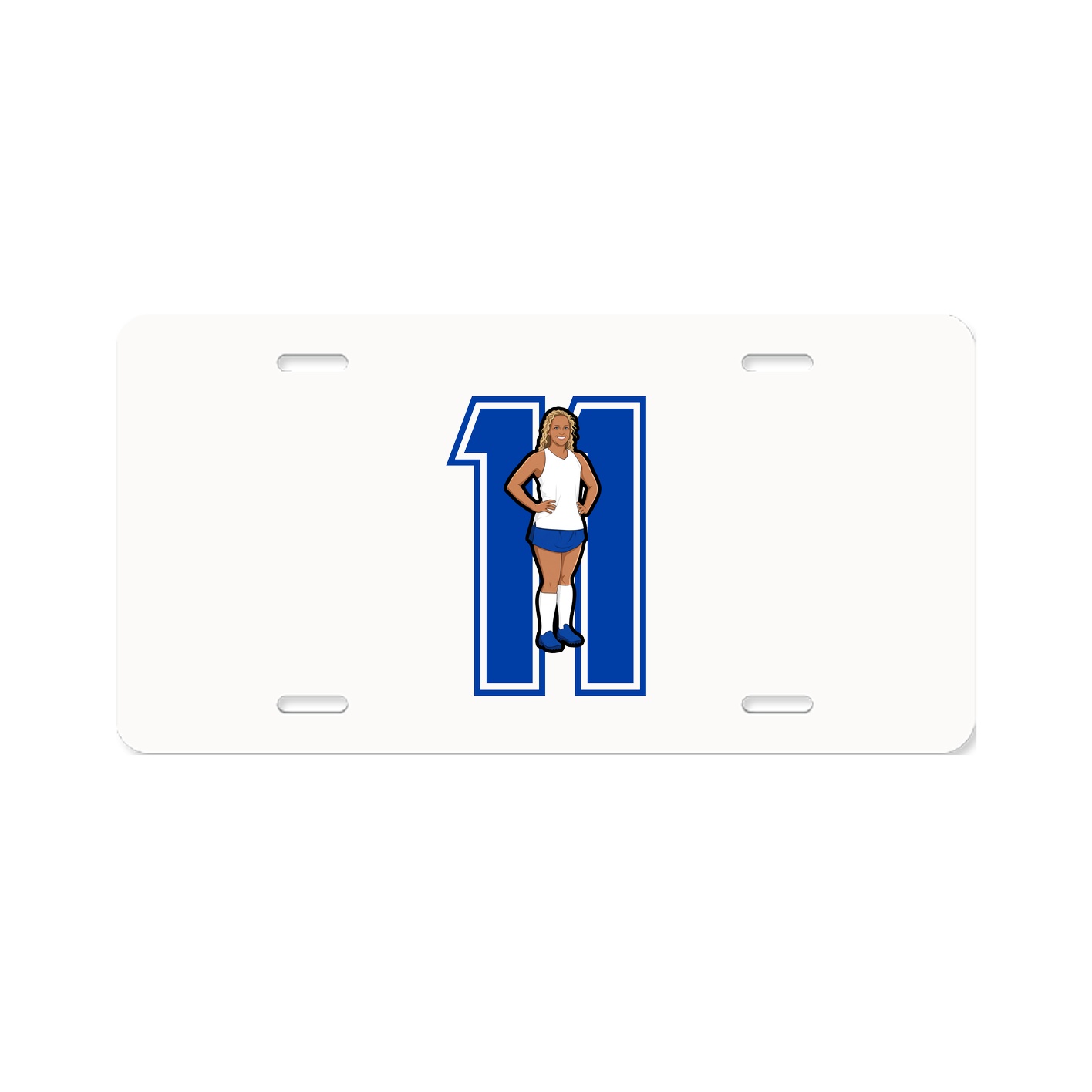 License Plate — Number in Classic