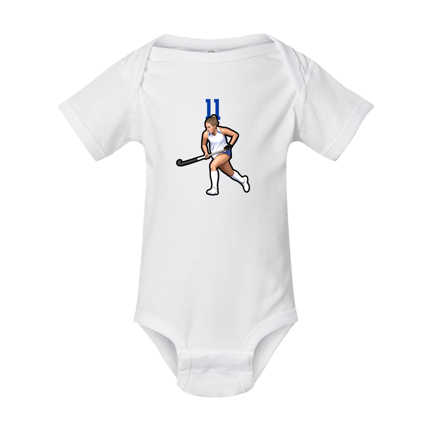 Baby Onesie — Number Top in White