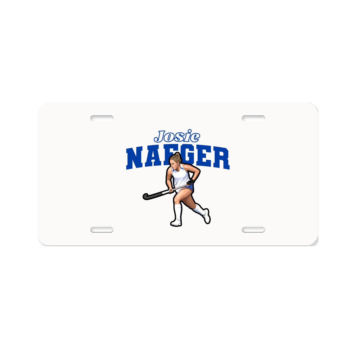 License Plate — Name Arch in Classic
