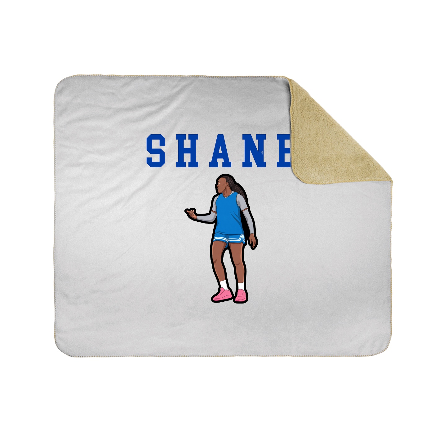 Throw Blanket — Shirsey in White