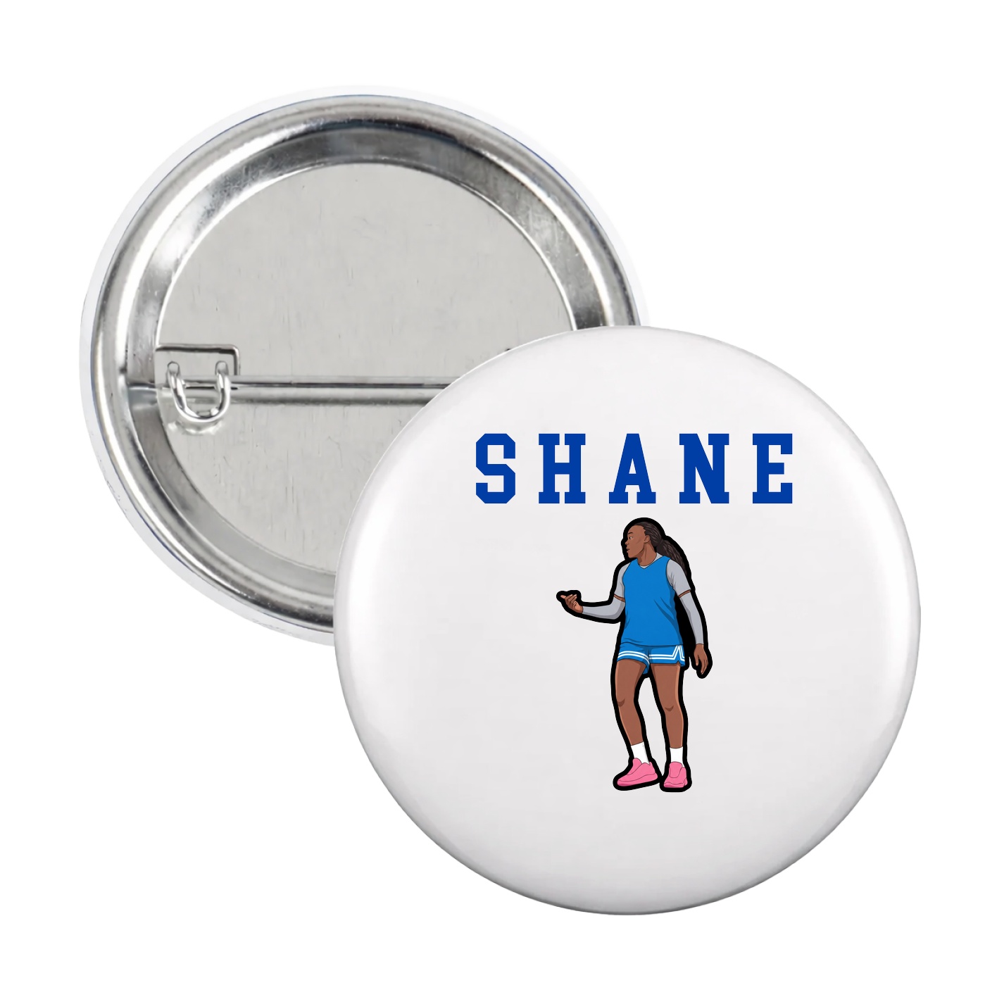 Game Day Button — Shirsey in White