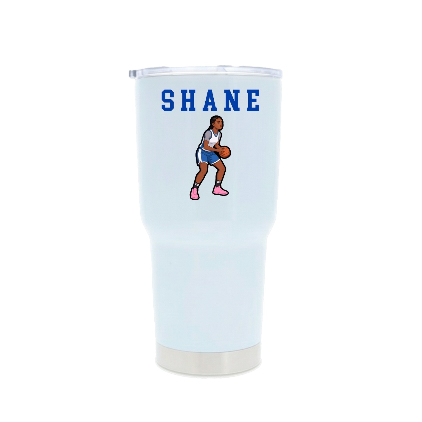 30oz Stainless Steel Tumbler — Shirsey in White