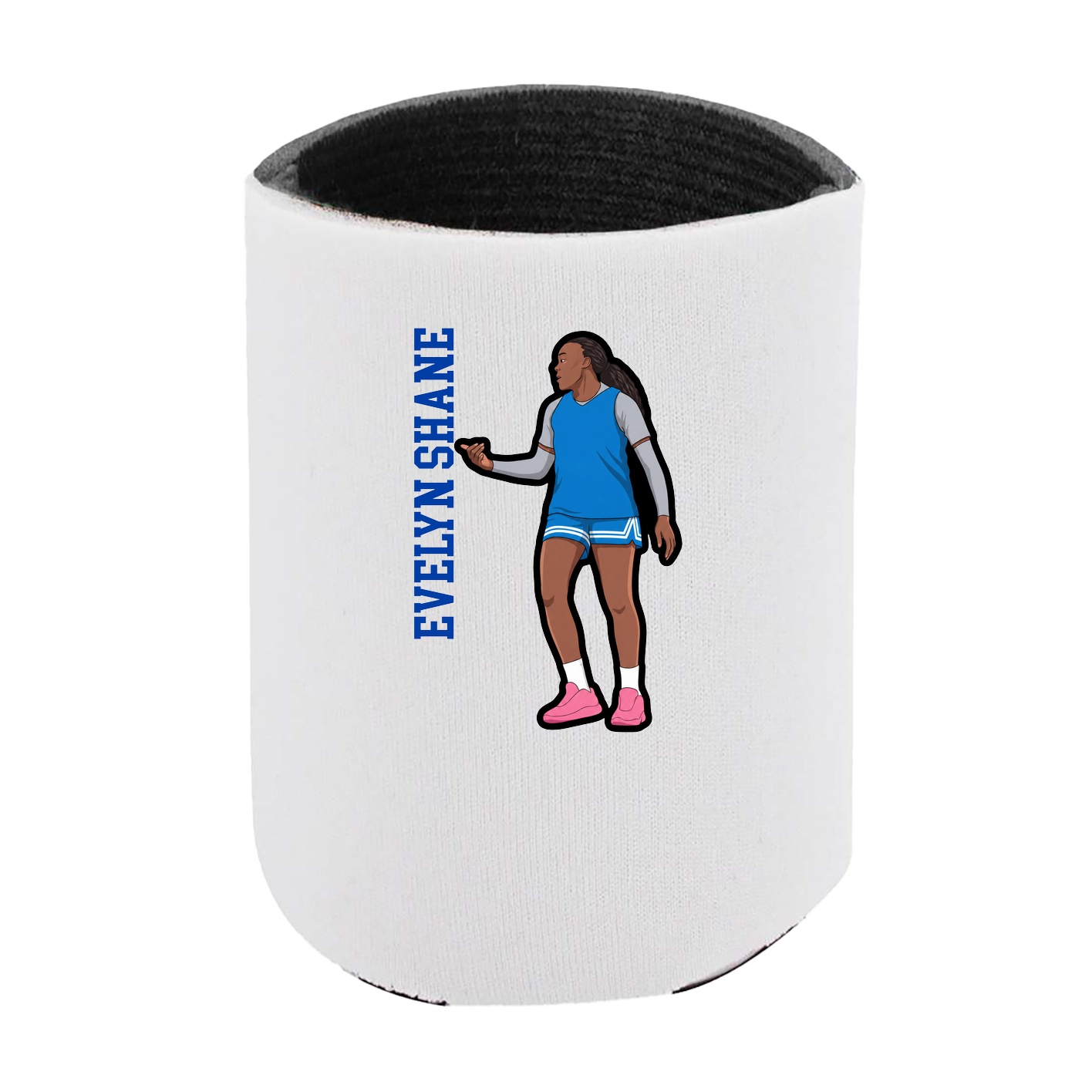Can Holder — Name Vertical in White