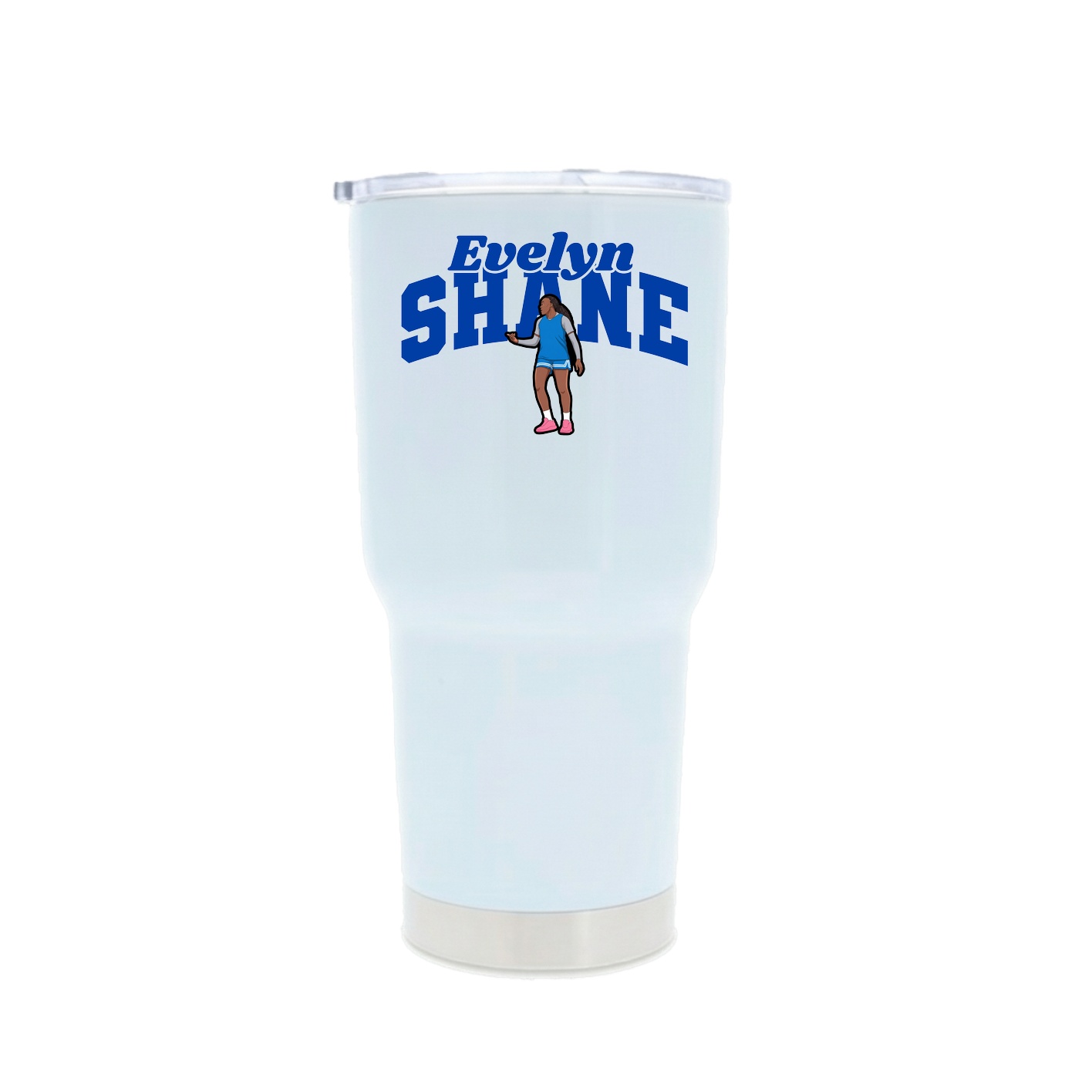 30oz Stainless Steel Tumbler — Signature Arch in White