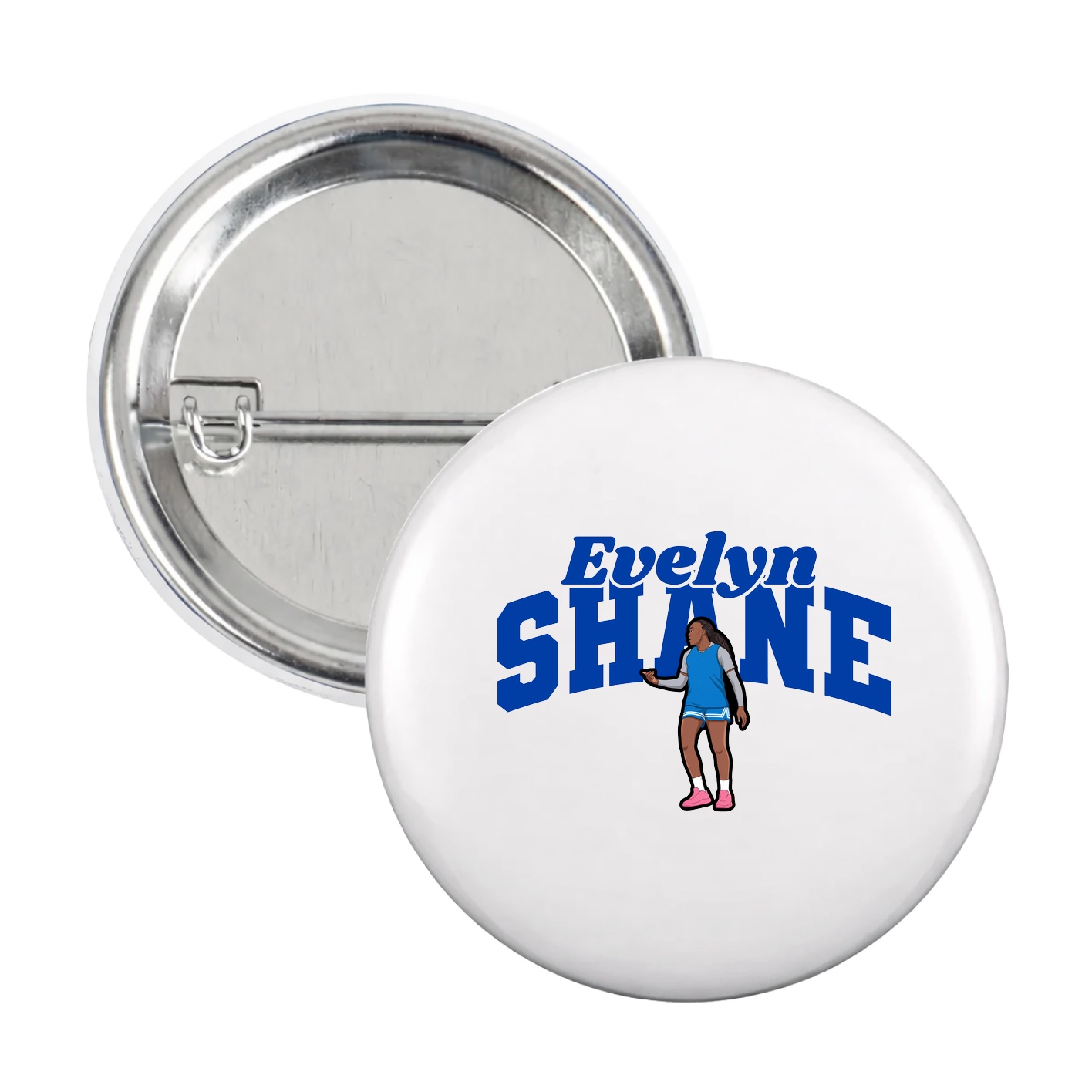 Game Day Button — Signature Arch in White