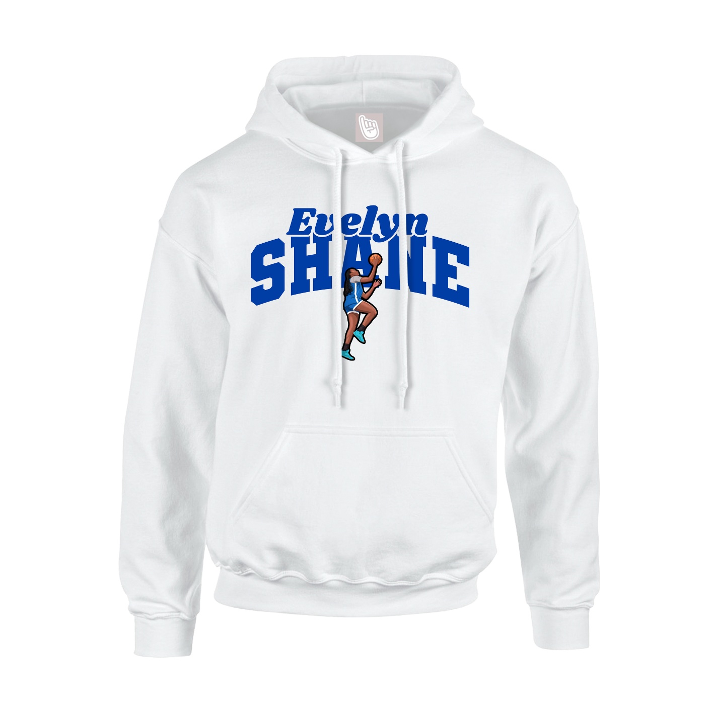 Youth Hoodie — Signature Arch in White