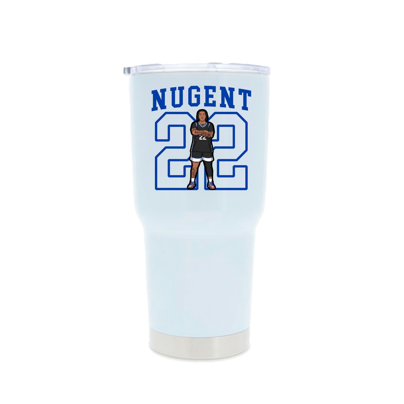 30oz Stainless Steel Tumbler — Shirsey in White