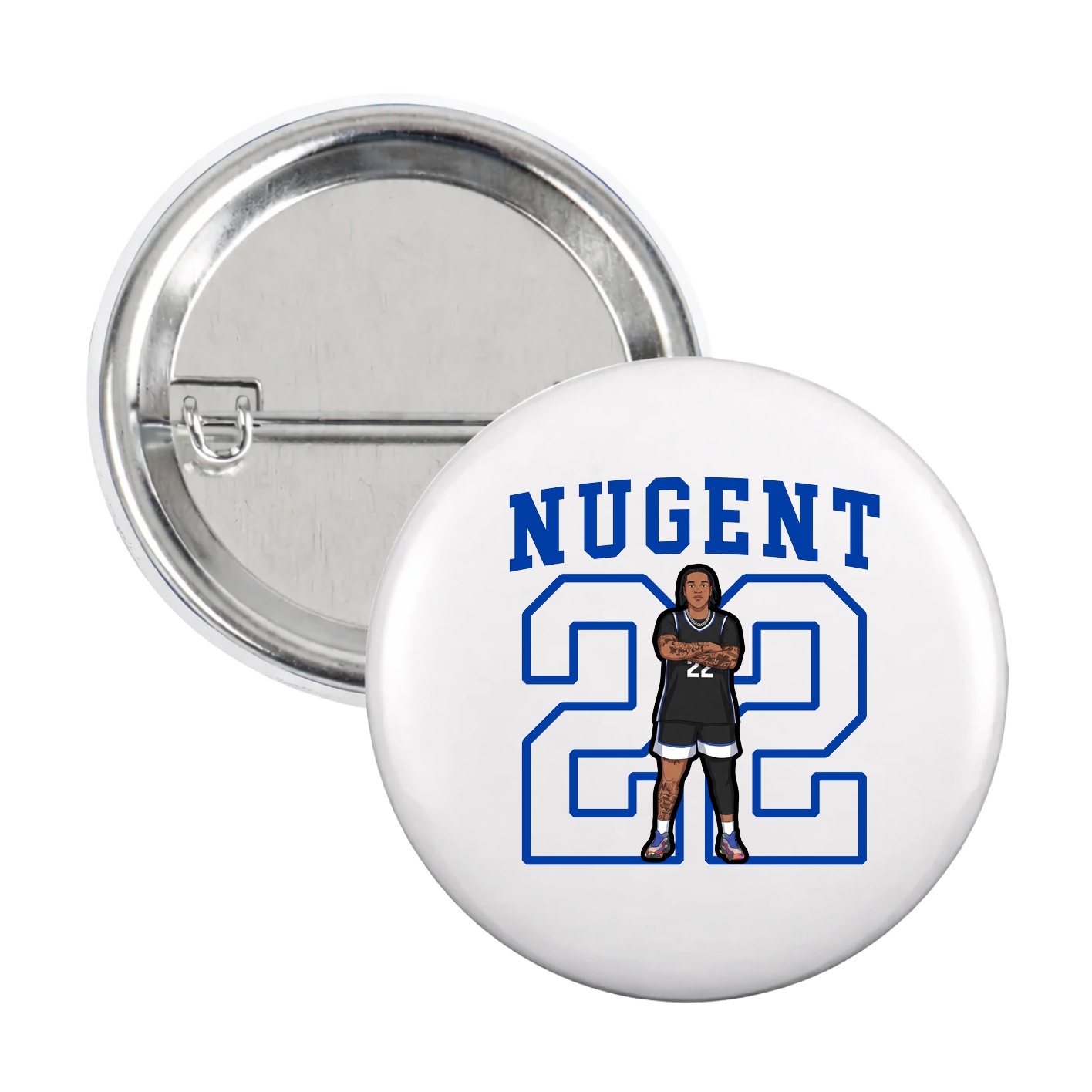 Game Day Button — Shirsey in White