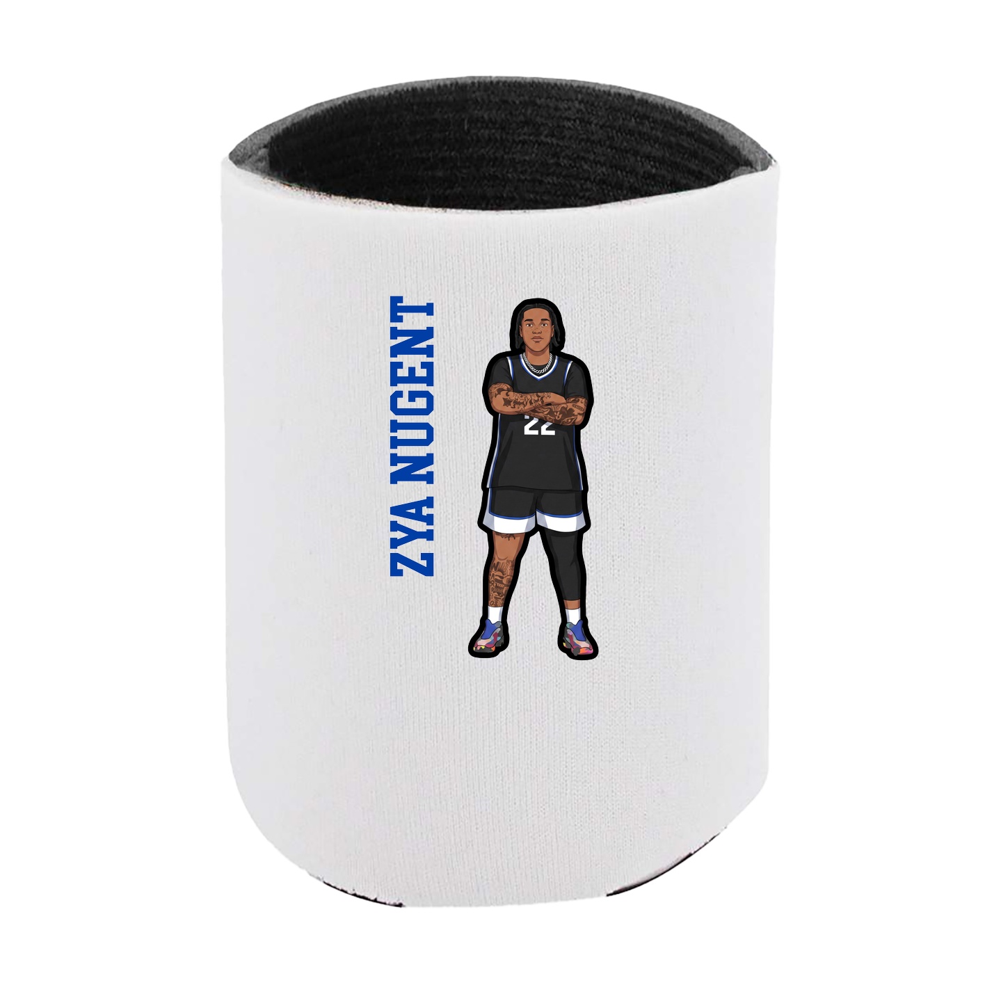 Can Holder — Name Vertical in White