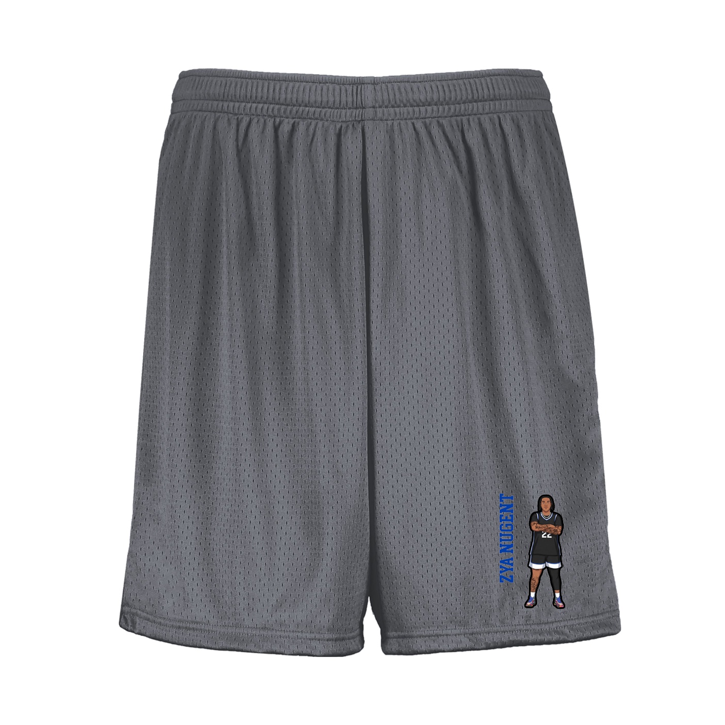 Shorts — Name Vertical in Grey