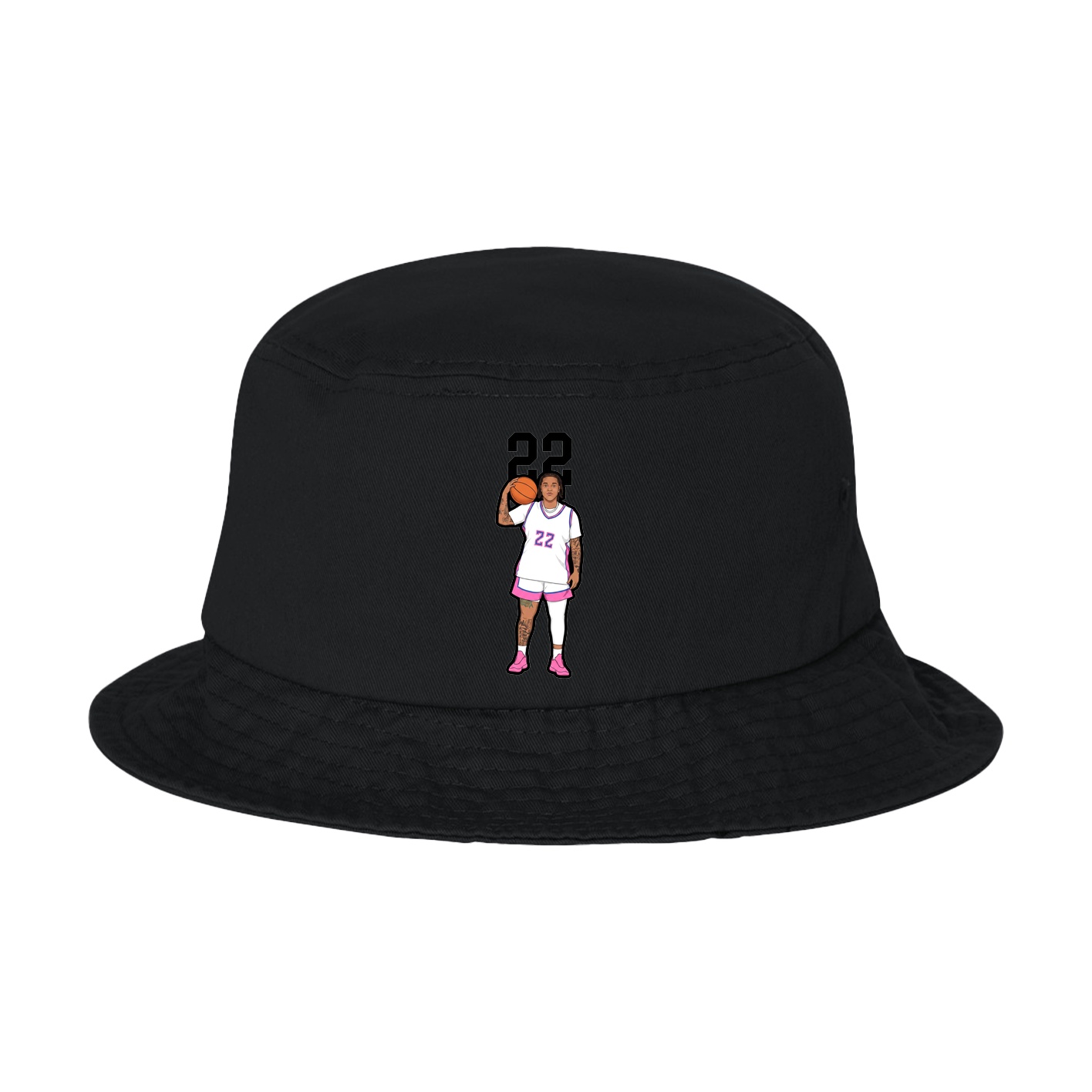 Bucket Cap — Number Top in Black