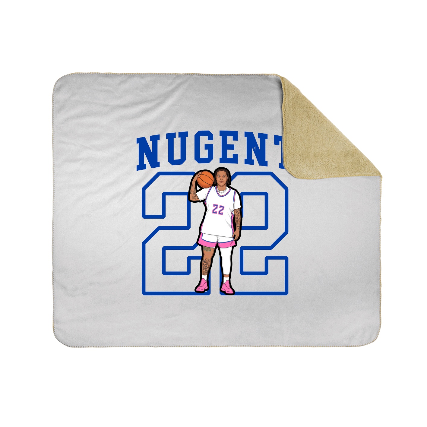 Throw Blanket — Shirsey in White