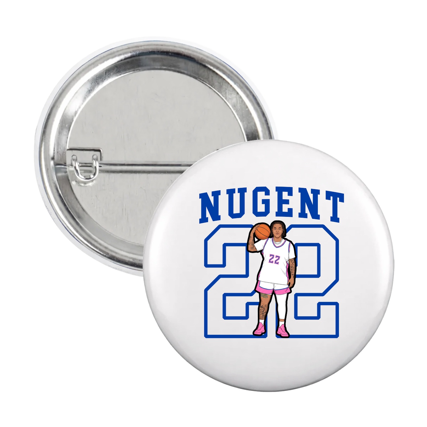 Game Day Button — Shirsey in White