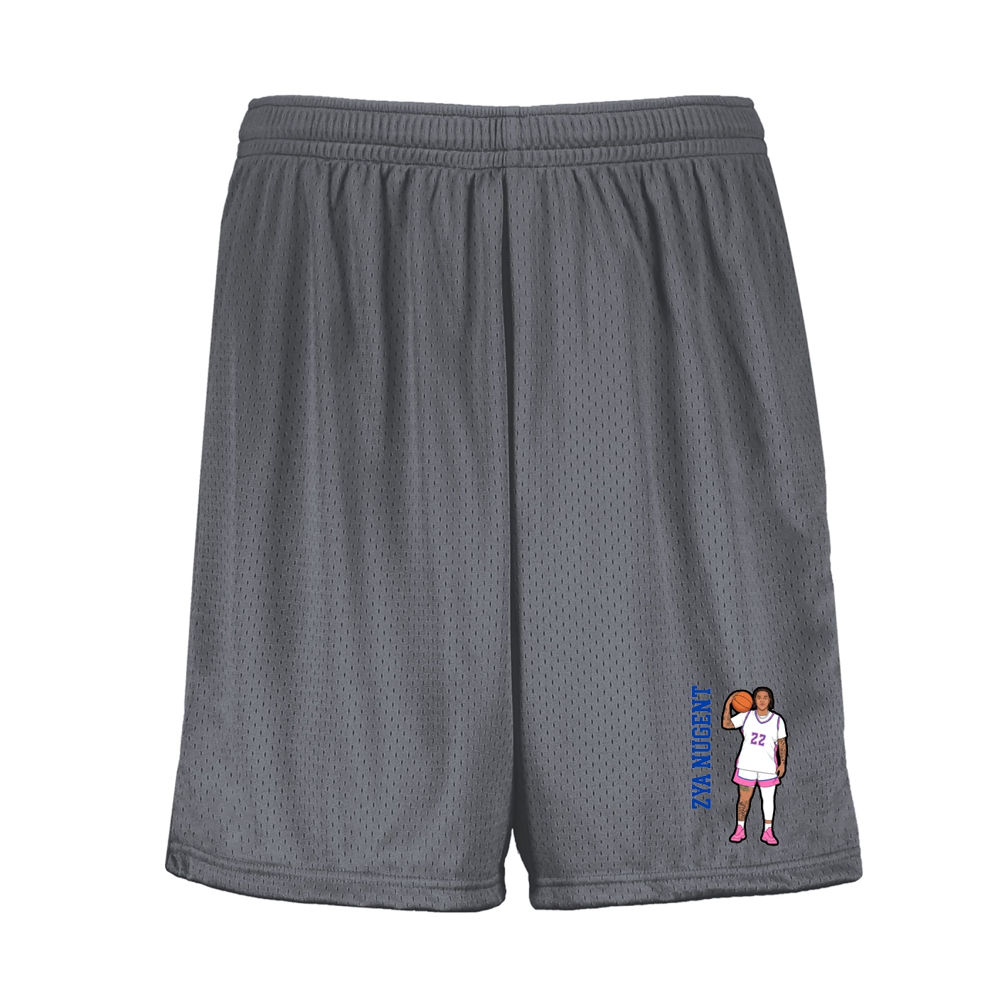 Shorts — Name Vertical in Grey