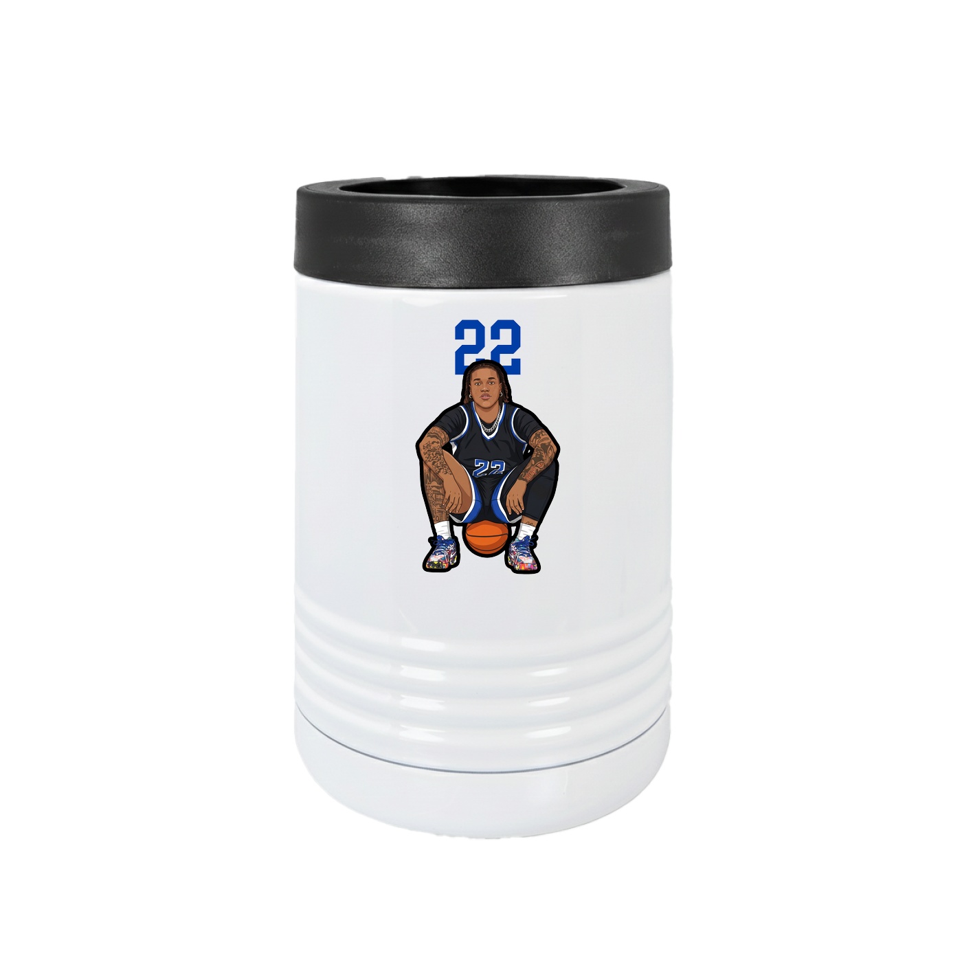 Beverage Holder — Number Top in White