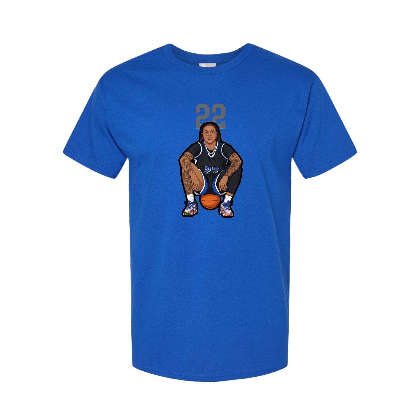 Tee — Number Top in Royal