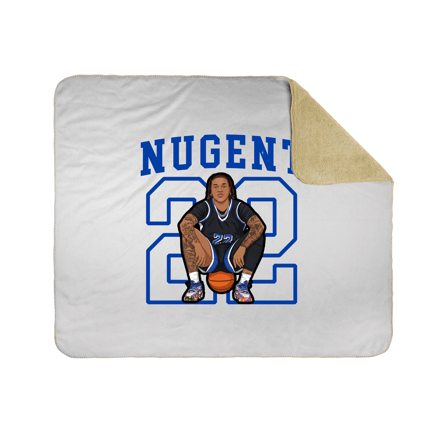 50x60 Sherpa Lined Throw Blanket