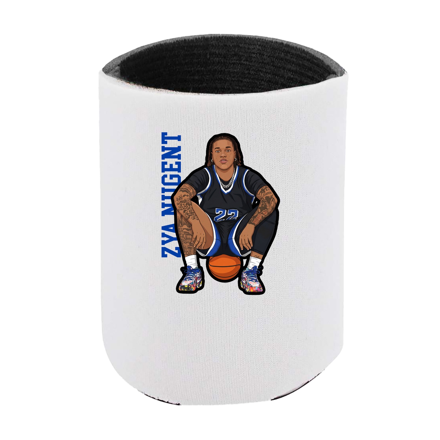 Can Holder — Name Vertical in White