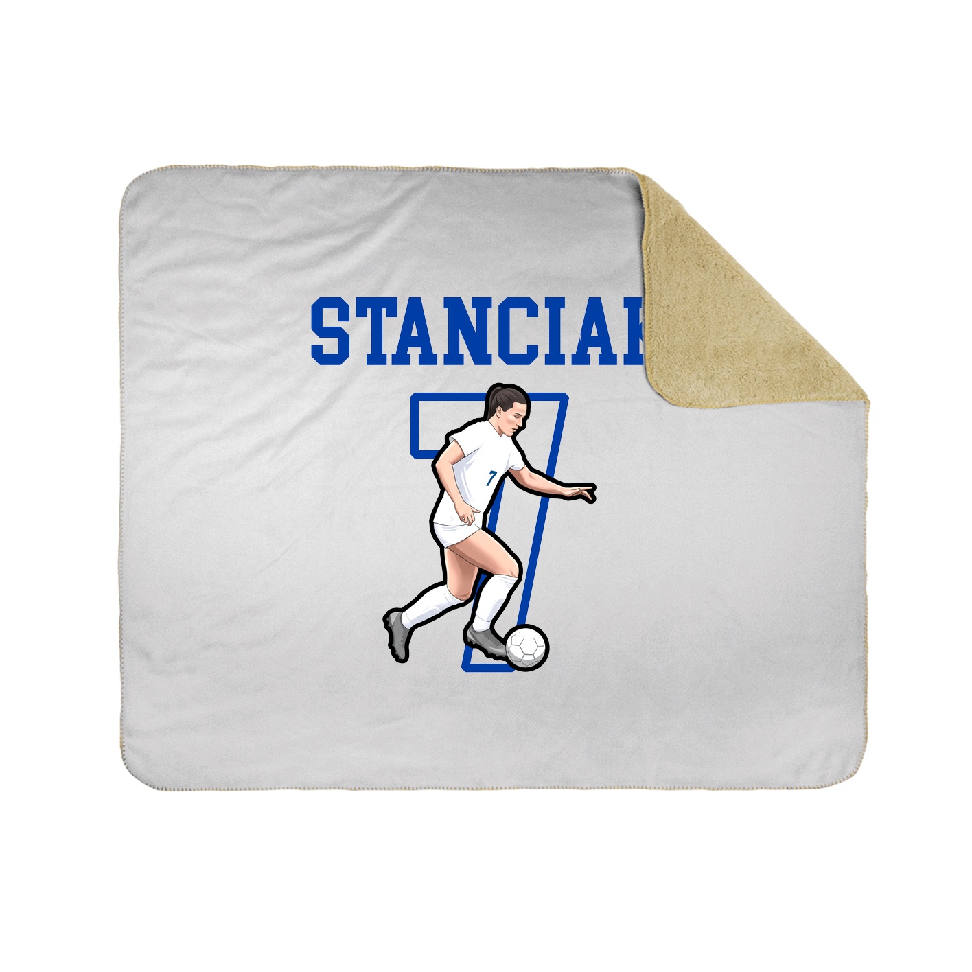 Throw Blanket — Shirsey in White