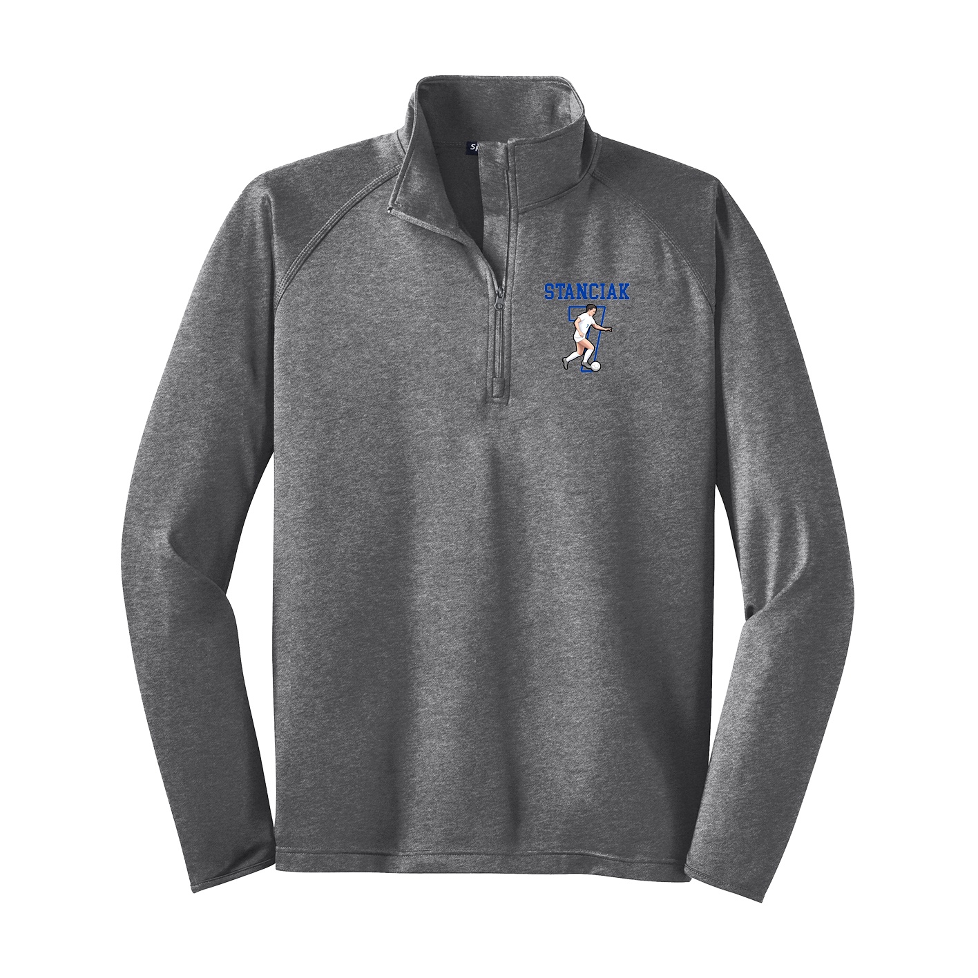 Q-Zip Pullover — Shirsey in Grey