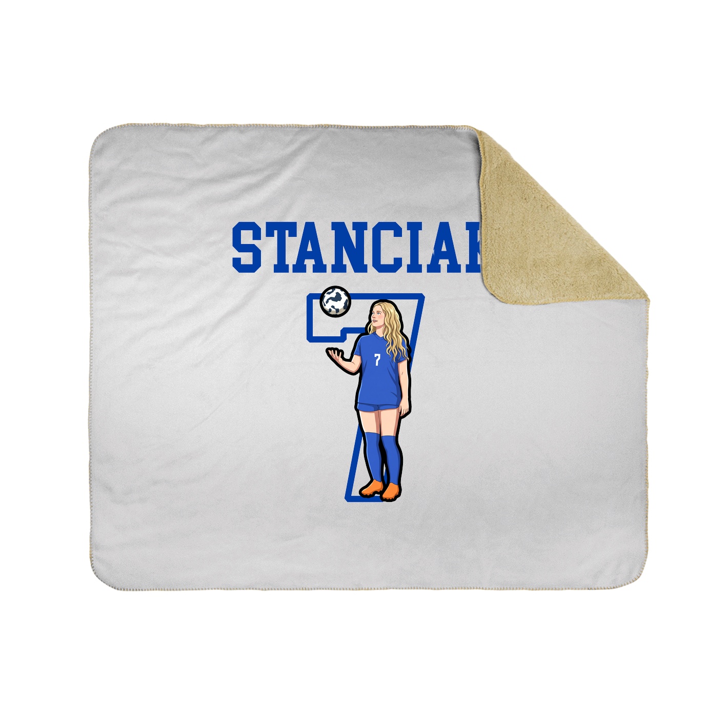 Throw Blanket — Shirsey in White