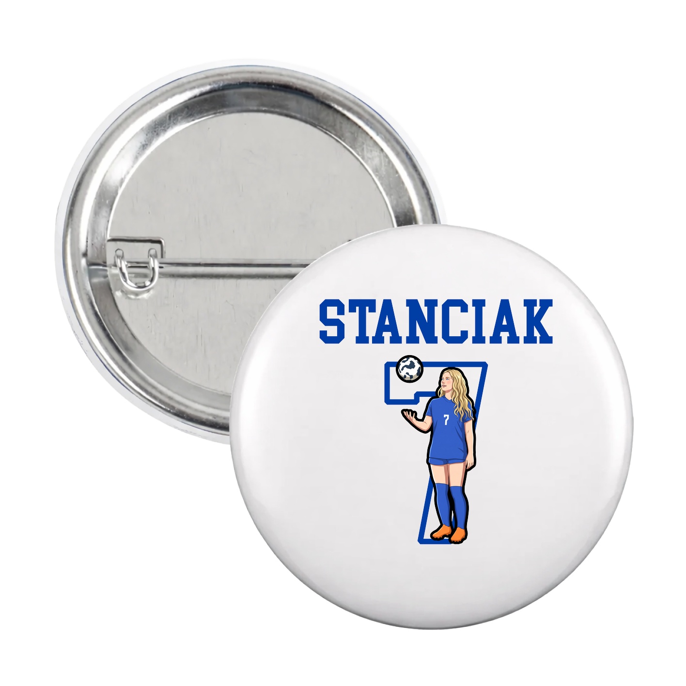 Game Day Button — Shirsey in White