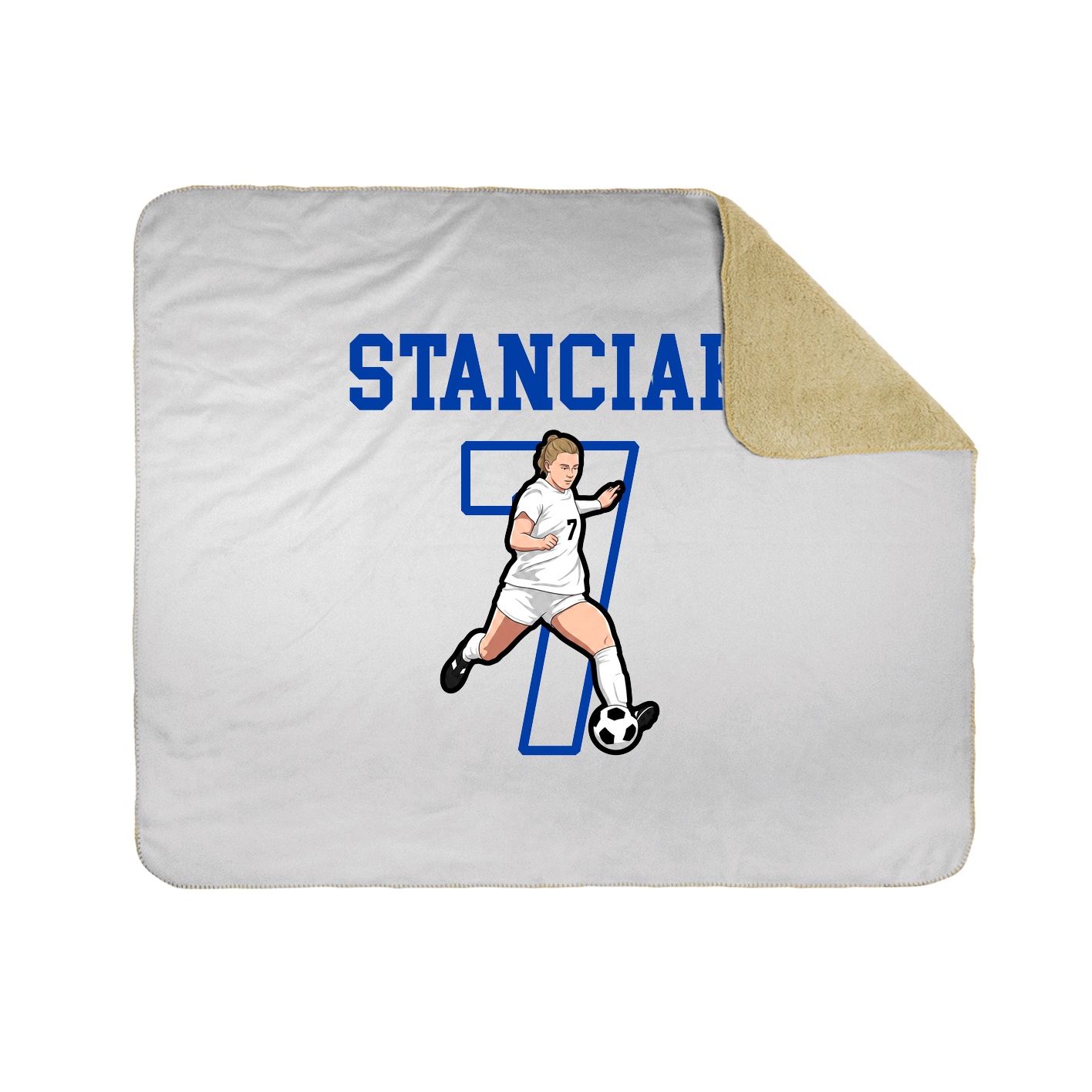 Throw Blanket — Shirsey in White