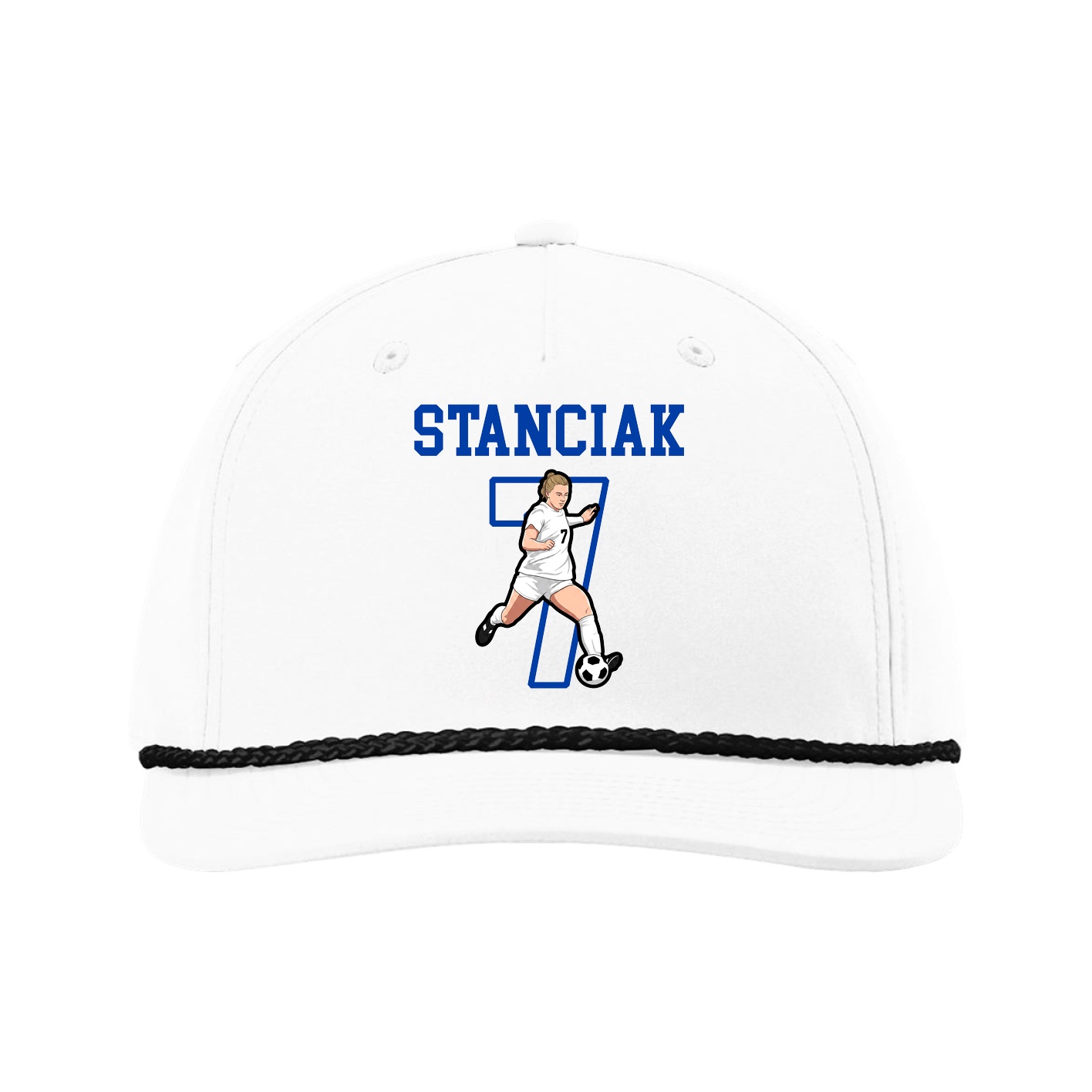 Five-Panel Classic Rope Cap — Shirsey in White