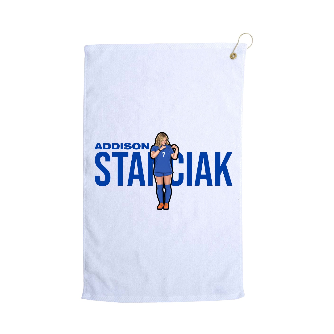 Golf Towel — Player Name in White