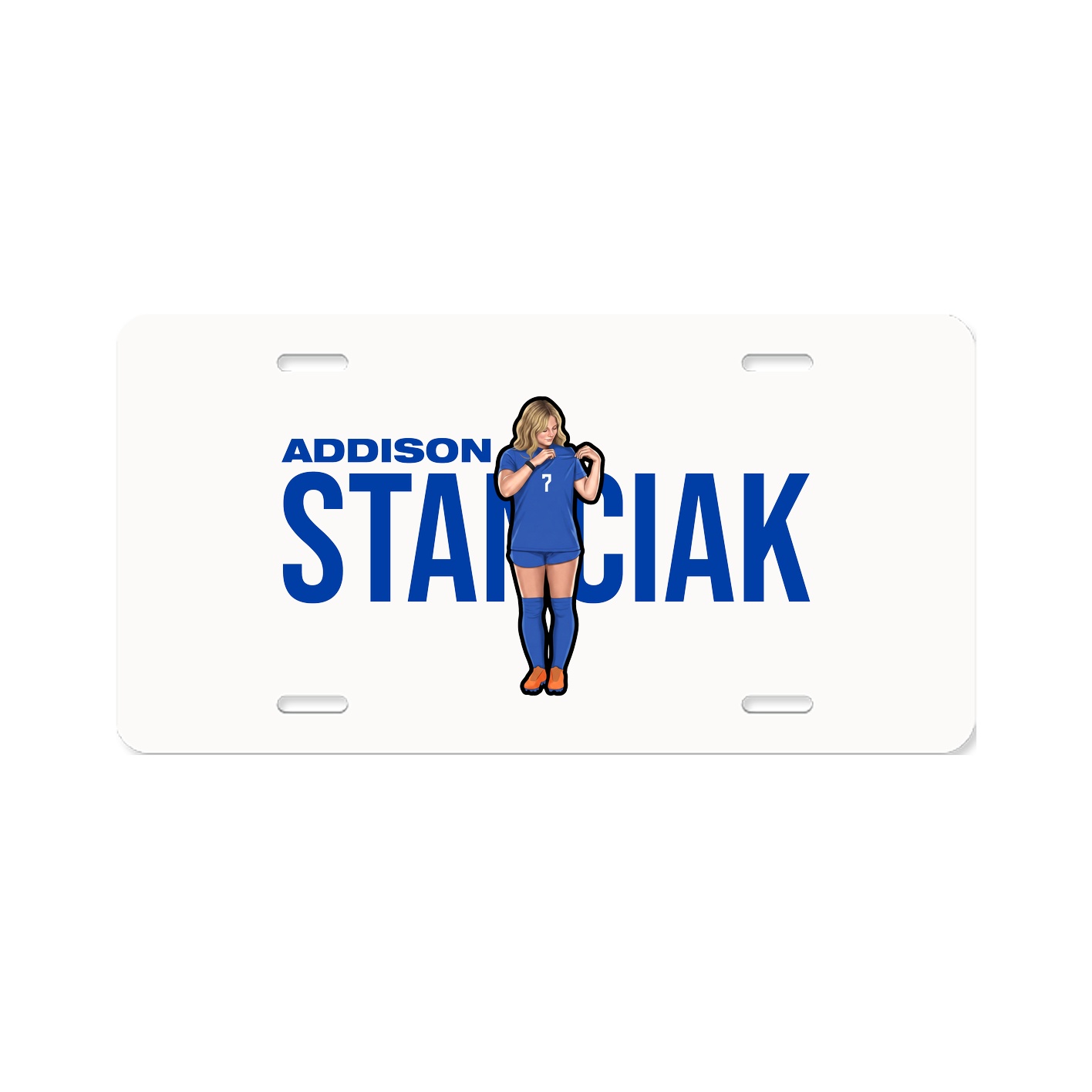 License Plate — Player Name in Classic