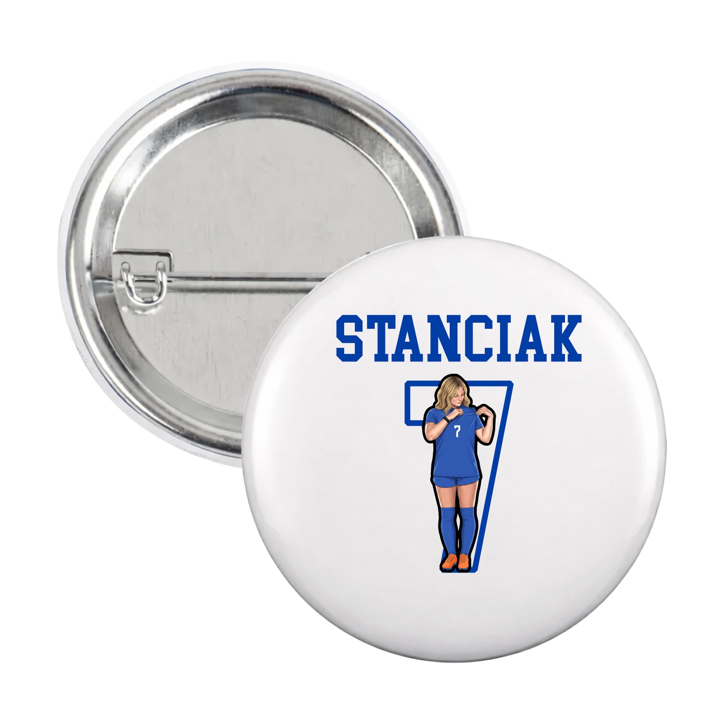 Game Day Button — Shirsey in White