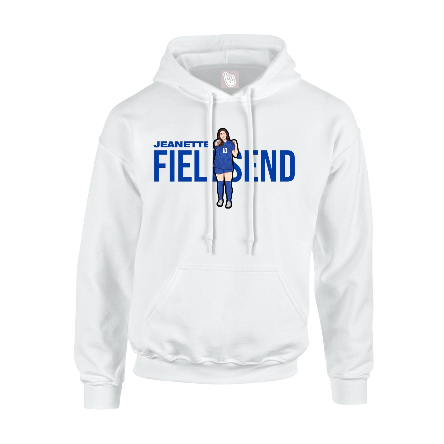 Youth Hoodie — Player Name in White