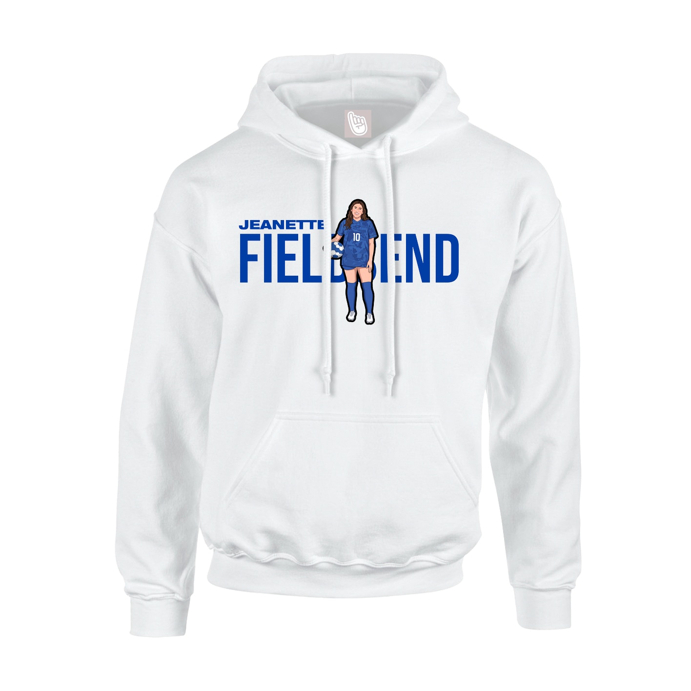 Hoodie — Player Name in White