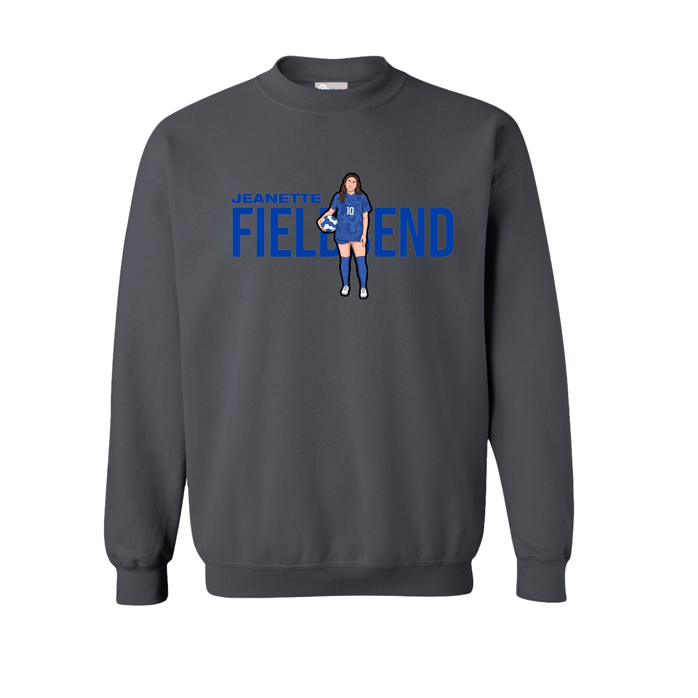 Fleece Crew — Player Name in Grey