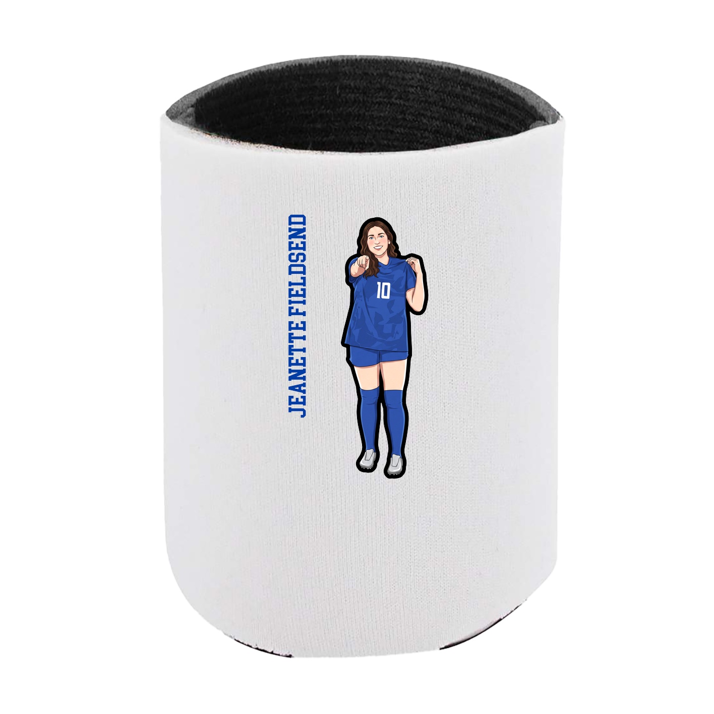 Can Holder — Name Vertical in White