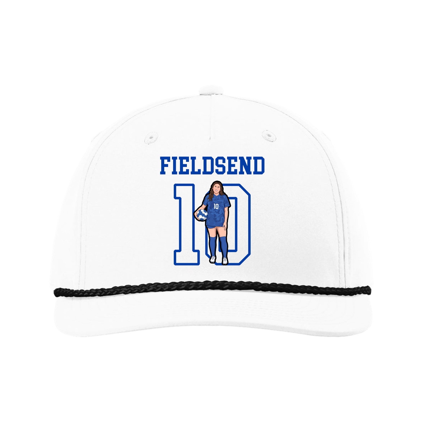 Five-Panel Classic Rope Cap — Shirsey in White