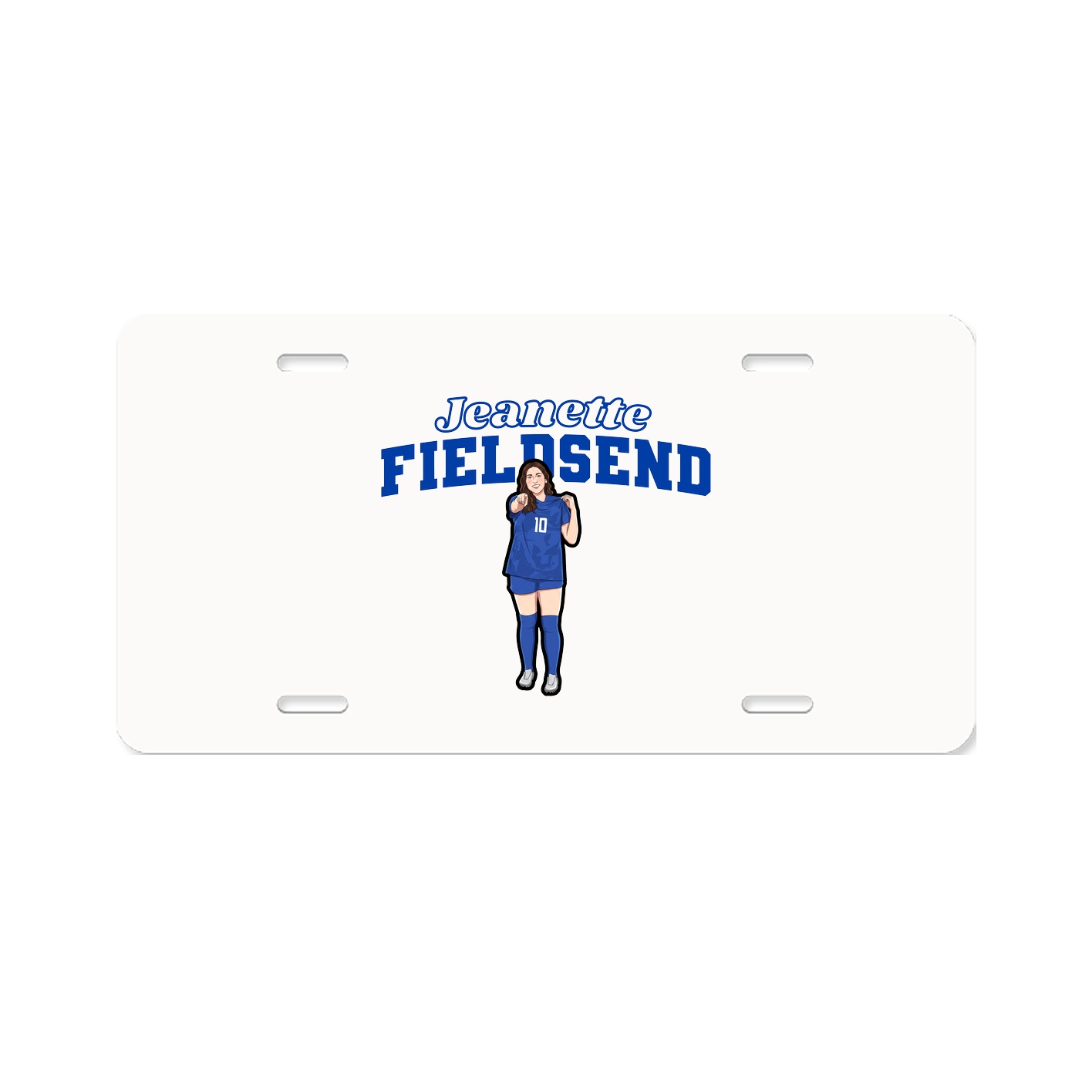 License Plate — Name Arch in Classic