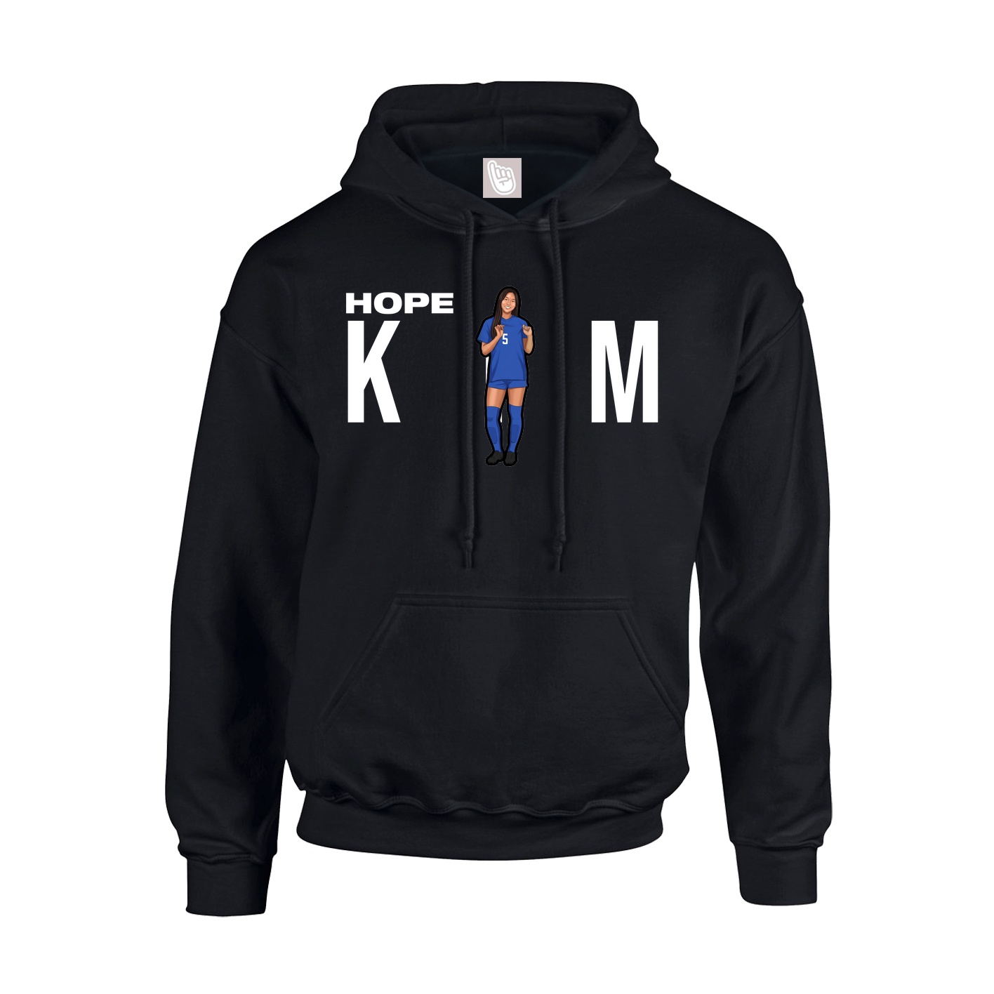 Hoodie — Player Name in Black