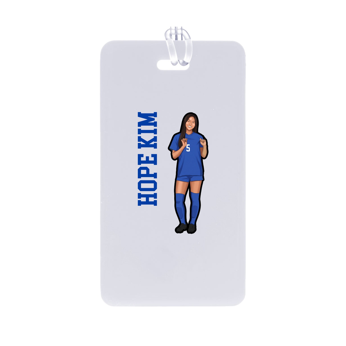 Bag Tag — Name Vertical in Classic