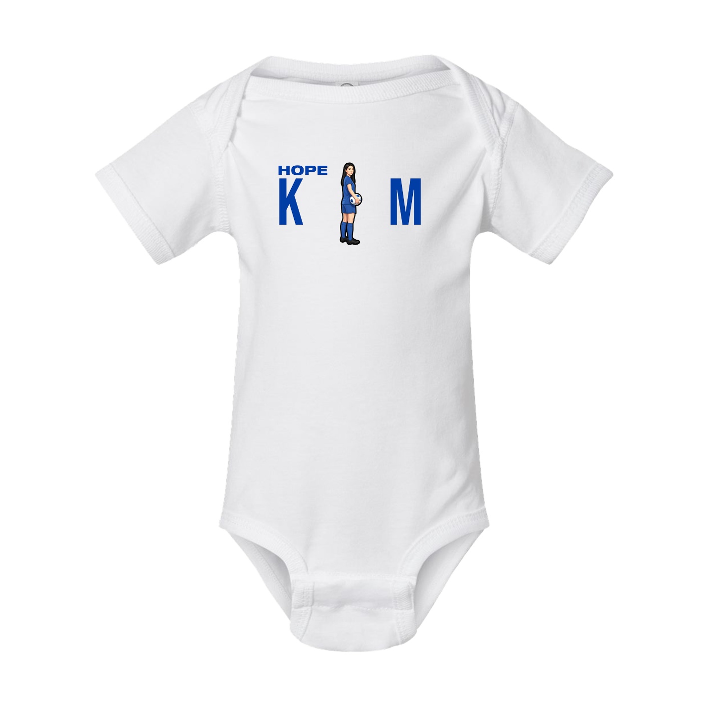 Baby Onesie — Player Name in White
