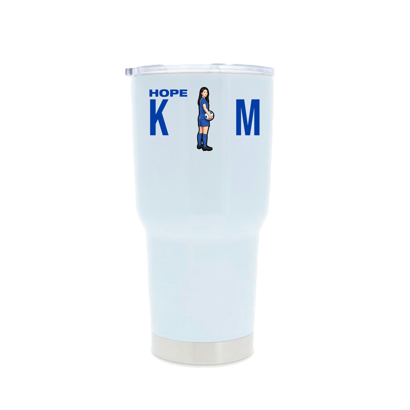 30oz Stainless Steel Tumbler — Player Name in White