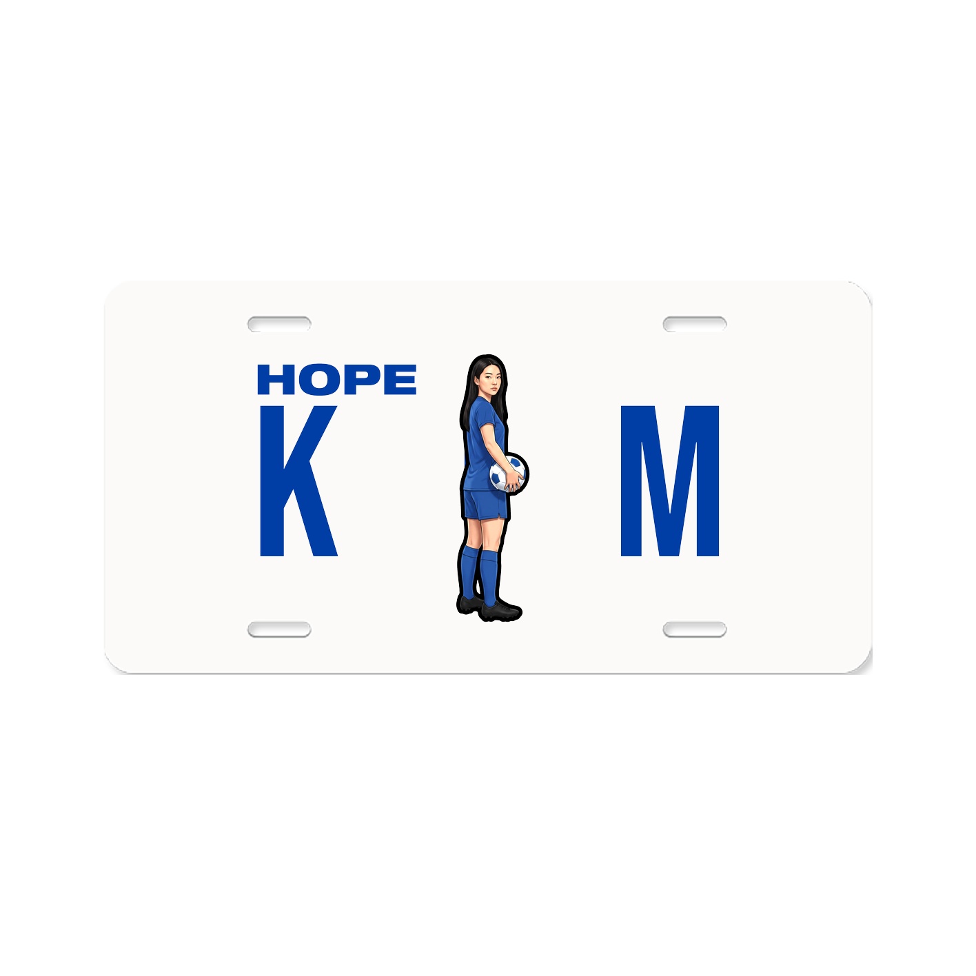 License Plate — Player Name in Classic