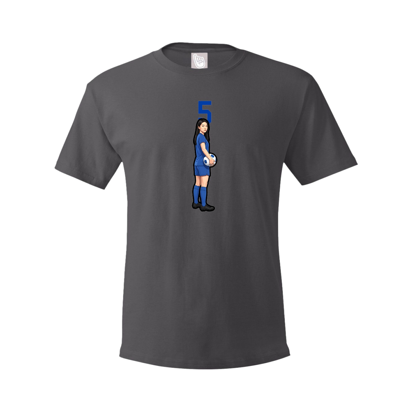 Tee — Number Top in Grey