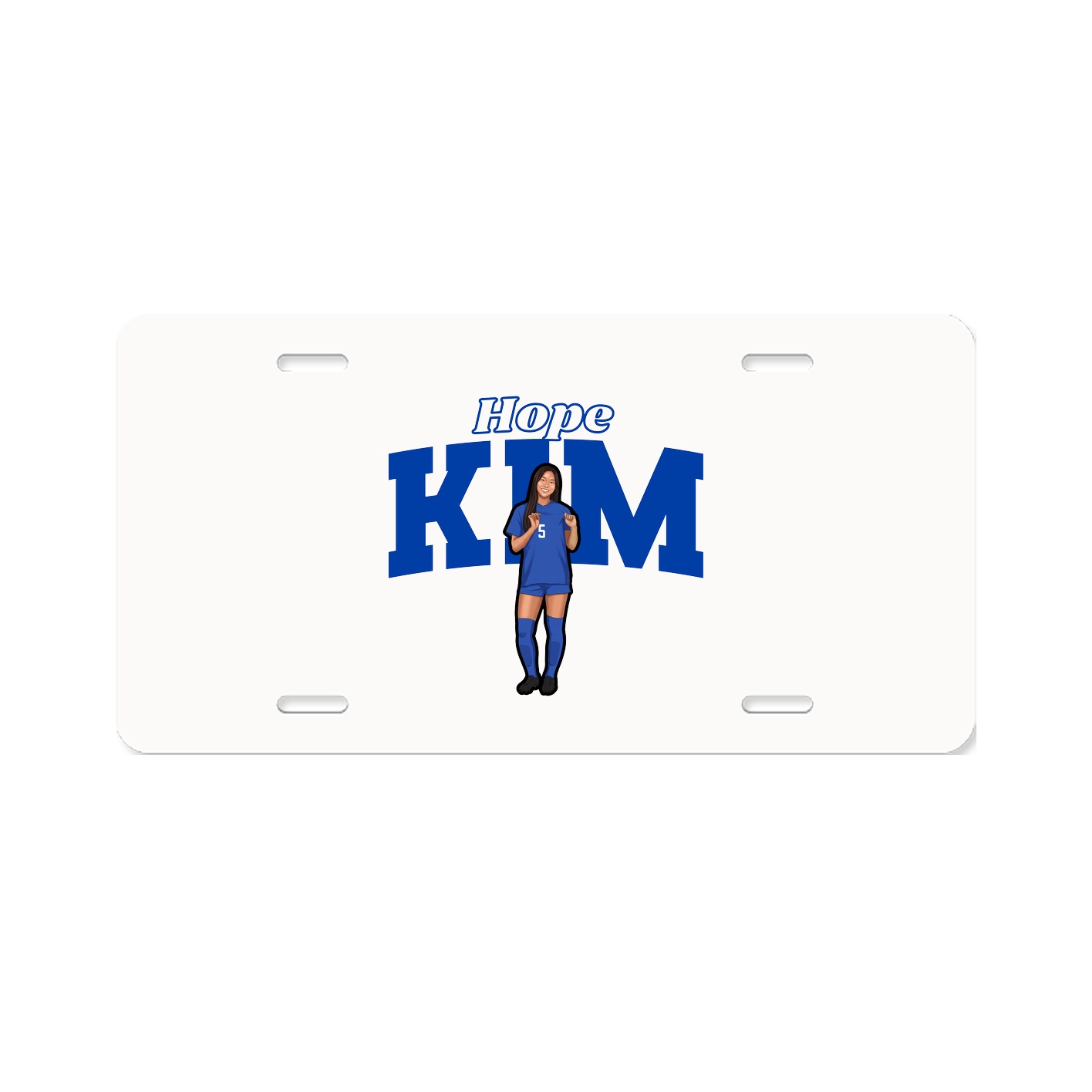 License Plate — Name Arch in Classic